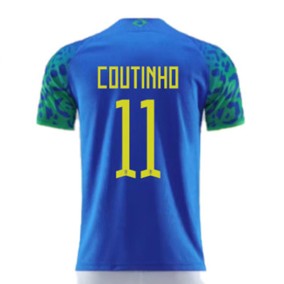Seconda Maglia Brasile Mondiali 2022 Philippe Coutinho 11